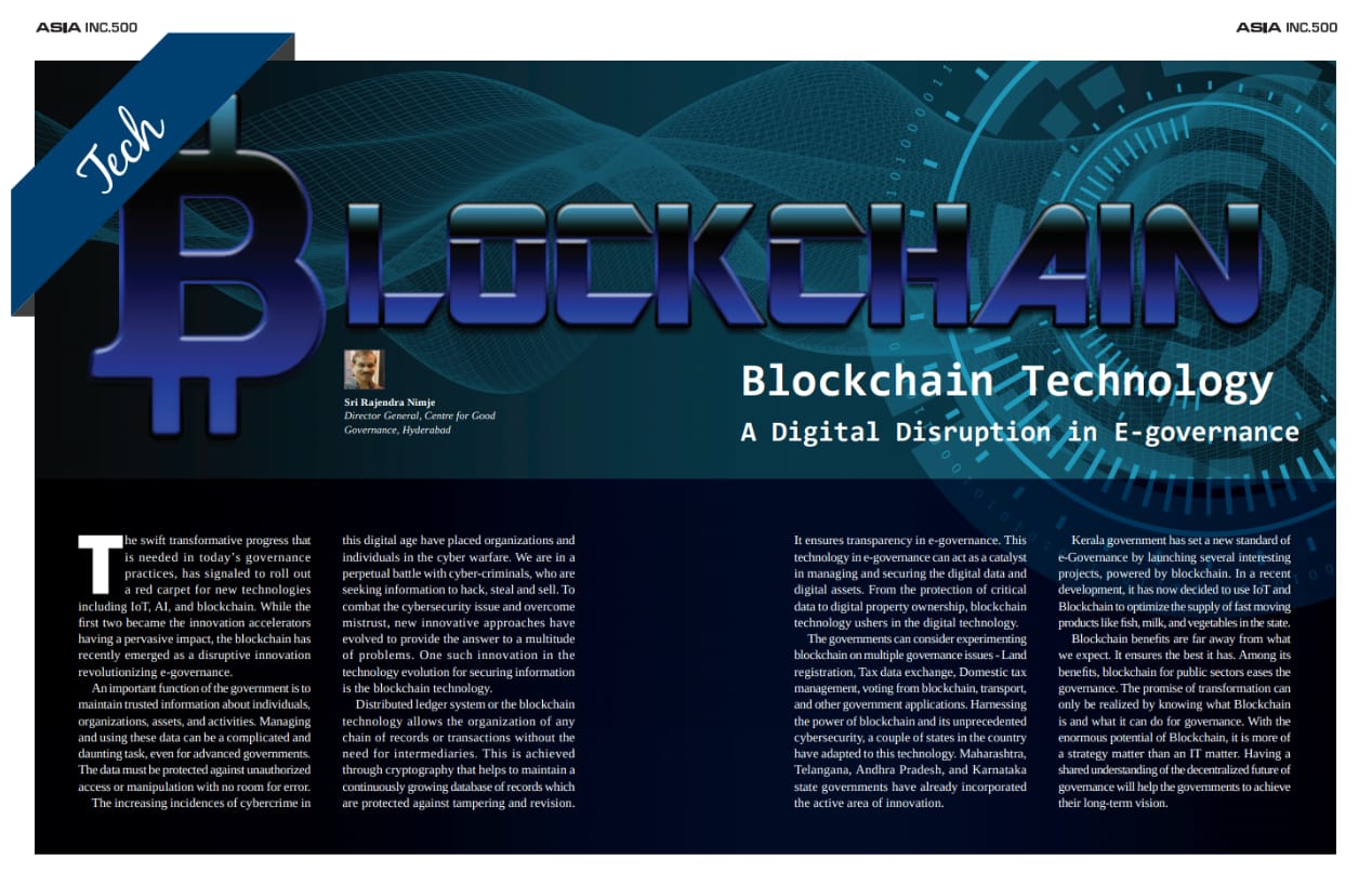 Article on Blockchain by Rajendra Nimje